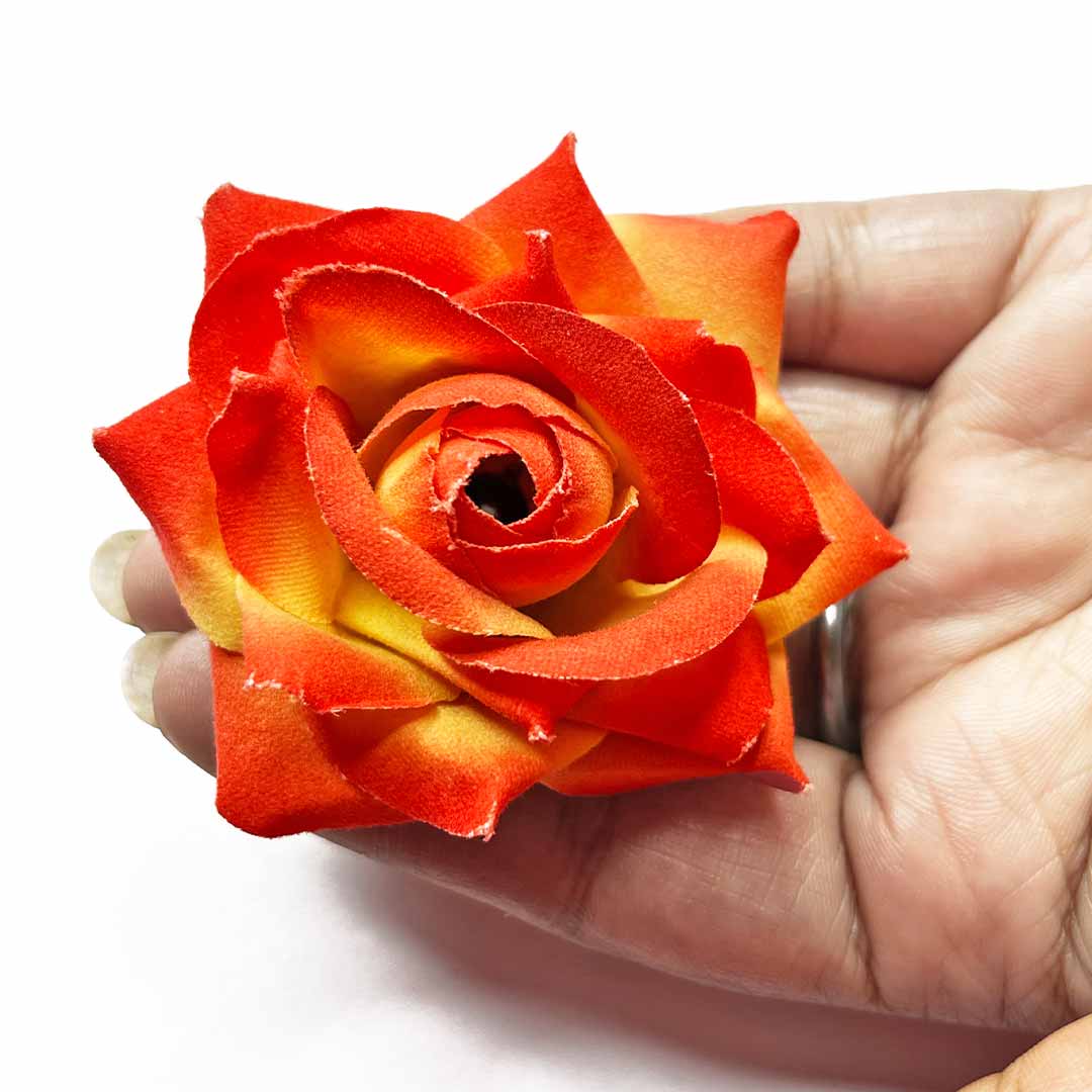 Multi Color Artificial Rose Flower Set Of 6 | Multi Color Flower | Flower Set of 6 | Adikala Craft Store | Craft Store | Art Craft | Decoration | Festivals | Adikala | Shadi | Wedding | wooden Color Flower | Rose Flower | Yellow Artificial Flower | Pink Artificial Flower | White color Flower | Orange Flower