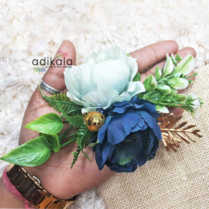 Faux Floral Arrangements | Silk Flower Bouquets | Artificial Bloom Collections | Decorative Flower Bunches |  Synthetic Floral Decor | Fake Flower Bouquets | Decorative Faux Flowers | Imitation Floral Bundles | Permanent Flower Arrangements | Dark Blue Flower | Light Blue Flower | Flower Bunch | Artificial Decor Flower