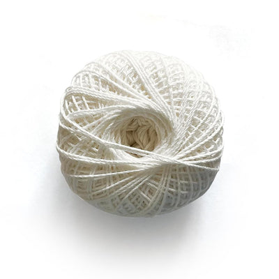 White Color 3 Ply Crochet Thread Cotton Yarn for Knitting & Craft Making