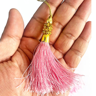 Fancy Silk Beads Tassels Latkan for Perfect Embellishments for Suit, Kurti, Gown, Saree, Blouse, Dupatta, Lehenga & Jewelry, DIY Art & Craft 10CM Pack of 10