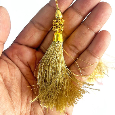 Fancy Silk Beads Tassels Latkan for Perfect Embellishments for Suit, Kurti, Gown, Saree, Blouse, Dupatta, Lehenga & Jewelry, DIY Art & Craft 10CM Pack of 10