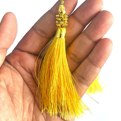 Fancy Silk Beads Tassels Latkan for Perfect Embellishments for Suit, Kurti, Gown, Saree, Blouse, Dupatta, Lehenga & Jewelry, DIY Art & Craft 10CM Pack of 10