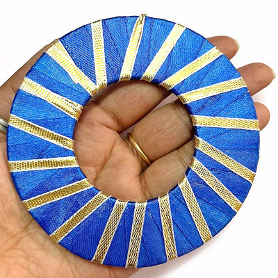 Blue Color Gota Ring | Gota Ring Plate | Gota Plates | Gota Plate For Decoration | Decoration Essentials | Craft Making Itmes | Temple Decoration | Home Decoration | Pooja | Home Supplies | Decorative Plate | Adikala Craft Store | Adikala
