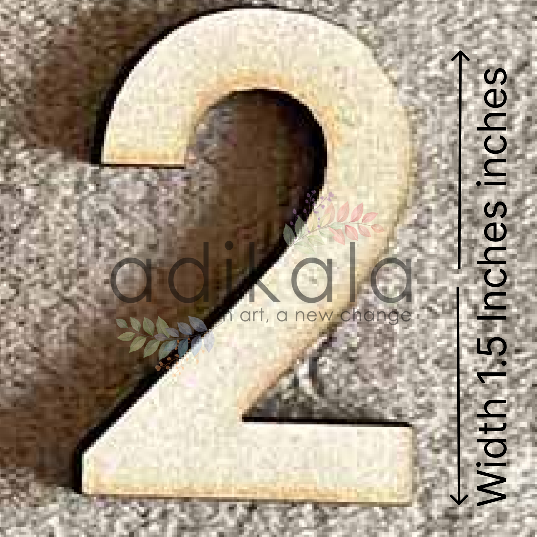 Number Design Cutout Design (1-12)