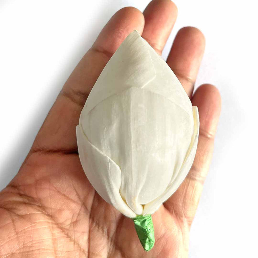 White Color Lotus Bud | Lotus Bud | White Lotus Flower | Flower Buds  | Buds | Artificial Flower | Artificial Lotus Buds | Decorative Flower | Decoration Essentials | Home Decor | Festival Decor | Art Decoration  | Hobby Craft | Adikala craft Store | Adikala
