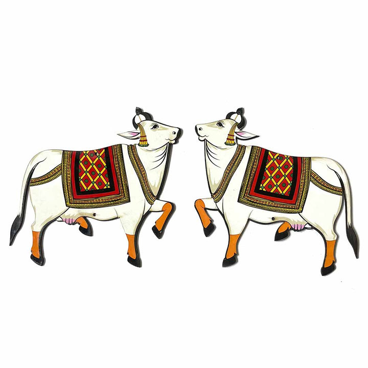 Decorative Pichwai Cow Mdf 5 IN Cutout for Diwali | Dussehra | Rangoli | Pooja | Festival Gift