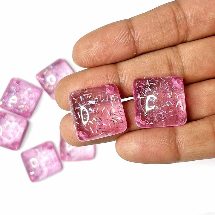 Pink Color Button | Pink Color Square Shape Button | Pink Acrylic Button | Acrylic Buttons | Fancy Buttons | Dress Making button | Round Shape Button | Buttons | Dress making Button | Beautiful Button | Hobby Craft | Adikala craft Store | Adikala India | Adikala