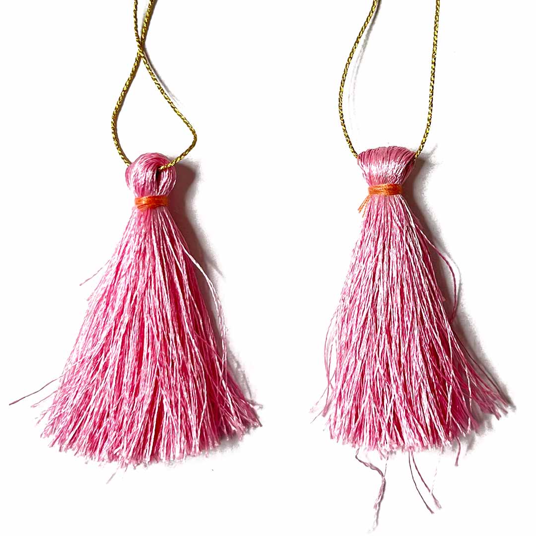 Baby Pink Tassels Pack Of 5