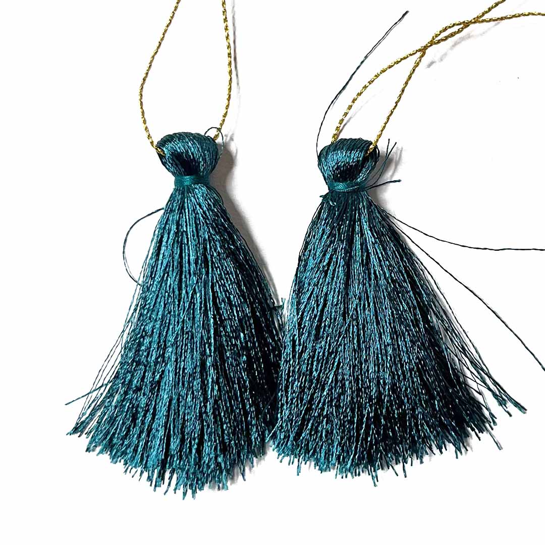 Kaai Green Tassels Pack Of 5