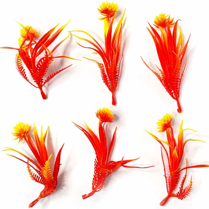 Red & Yellow Color Leaf Filler Set Of 12