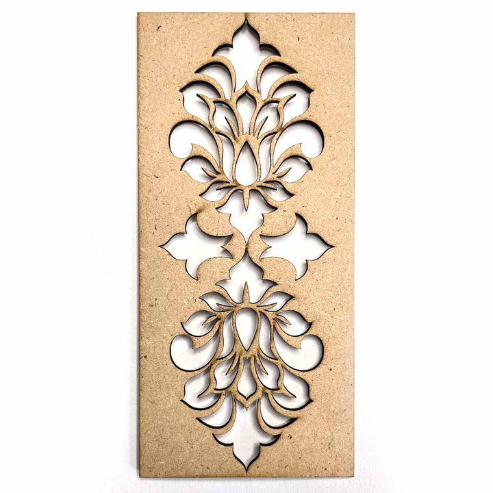 Floral Design Mdf | Mdf | Floral Motif | Tealight Platers | Platers Pack of 2 | Tealight | Plater MDF | Motifs | Craft | Art | Decoration | Collection | Laser Cutting Design | MDF Cutouts | Adikala Craft Store | Decoration | Adikala