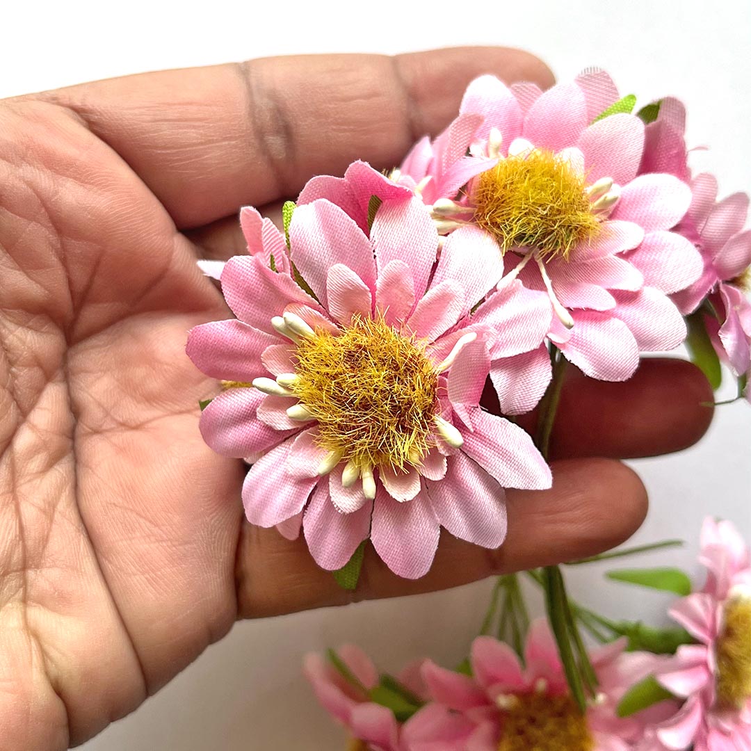 Light Pink Color Sunflower Bunch 2 Of 12 PCS.