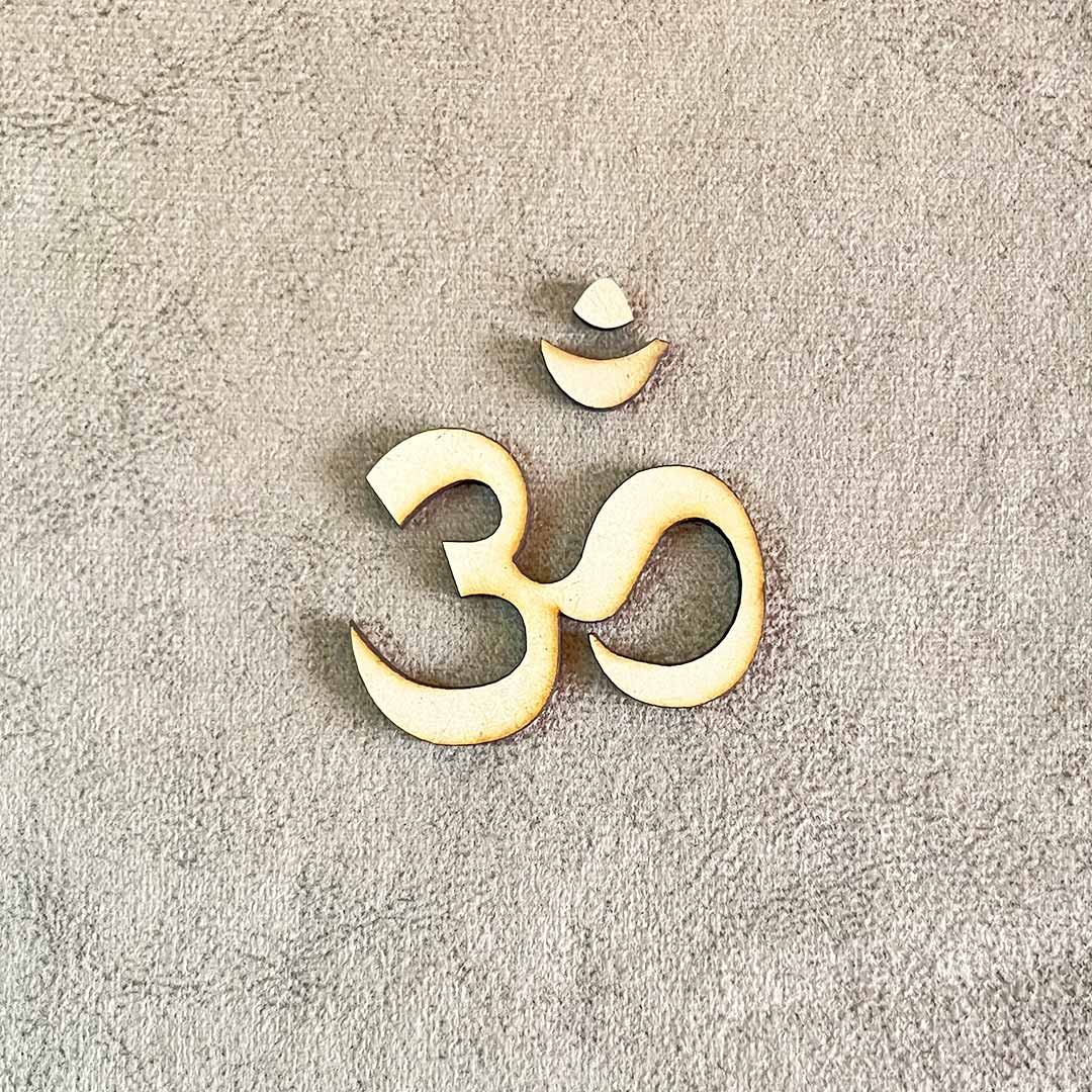 Om MDF Cutout Design Set of 10