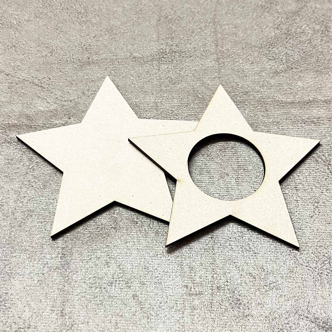 Star Design Tea Light Holder Set of 2