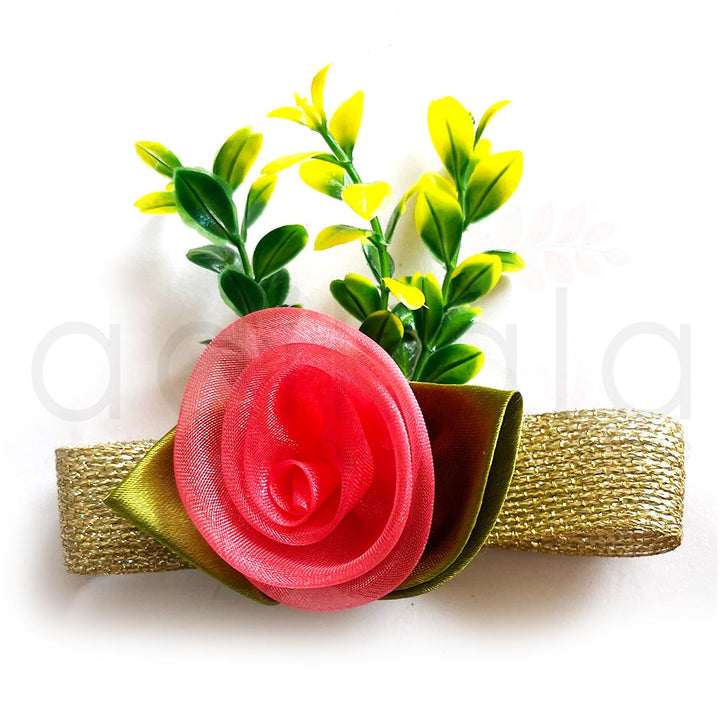 Rani Pink Tissue Flower Bunch Pack Of 4 For Wedding & Home Decoration