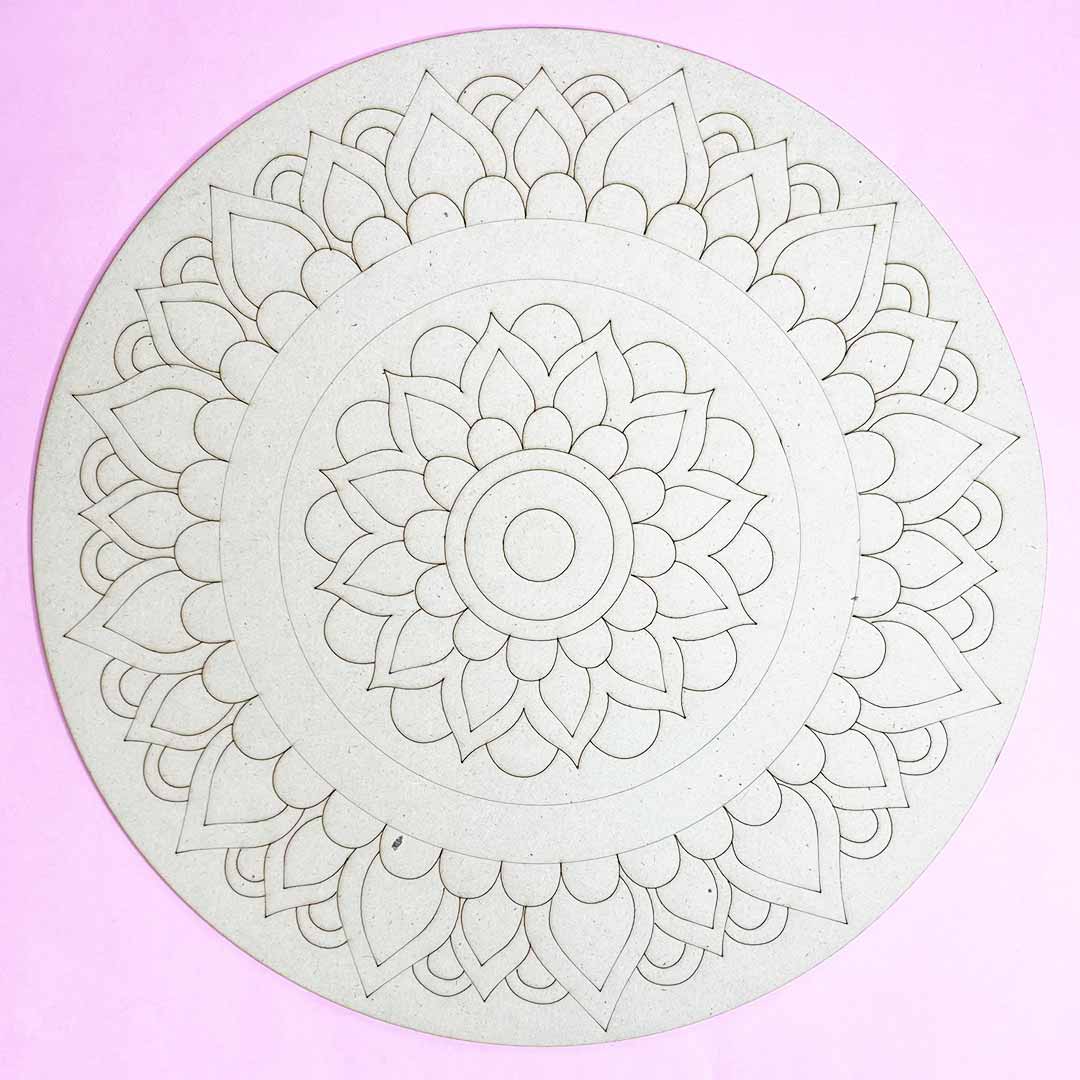 Mandala Design 4 MDF Engraved Base