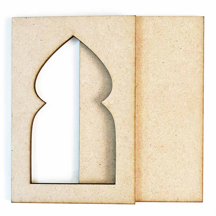 Jharokha Mdf Cutout for DIY Art And Craft, Wall Hanging Decorations, Festival Gift, Wedding Design No.3