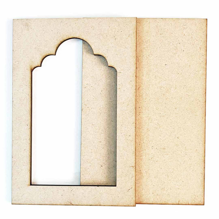 Jharokha Mdf Cutout for DIY Art And Craft, Wall Hanging Decorations, Festival Gift, Wedding Design No.6