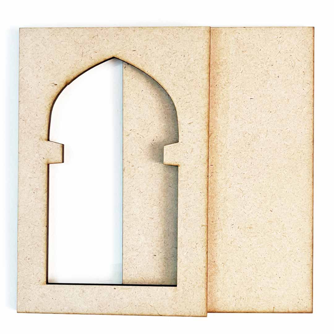 Jharokha Mdf Cutout for DIY Art And Craft, Wall Hanging Decorations, Festival Gift, Wedding Design No.7