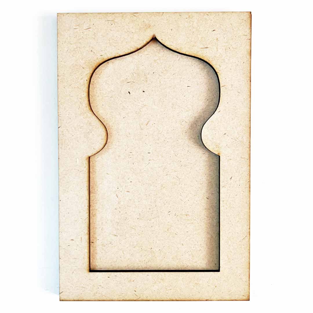 Jharokha Mdf Cutout for DIY Art And Craft, Wall Hanging Decorations, Festival Gift, Wedding Design No.9