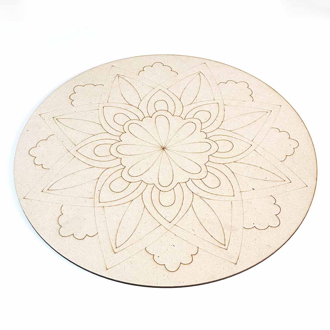 Mandala Design 6 MDF Engraved Base