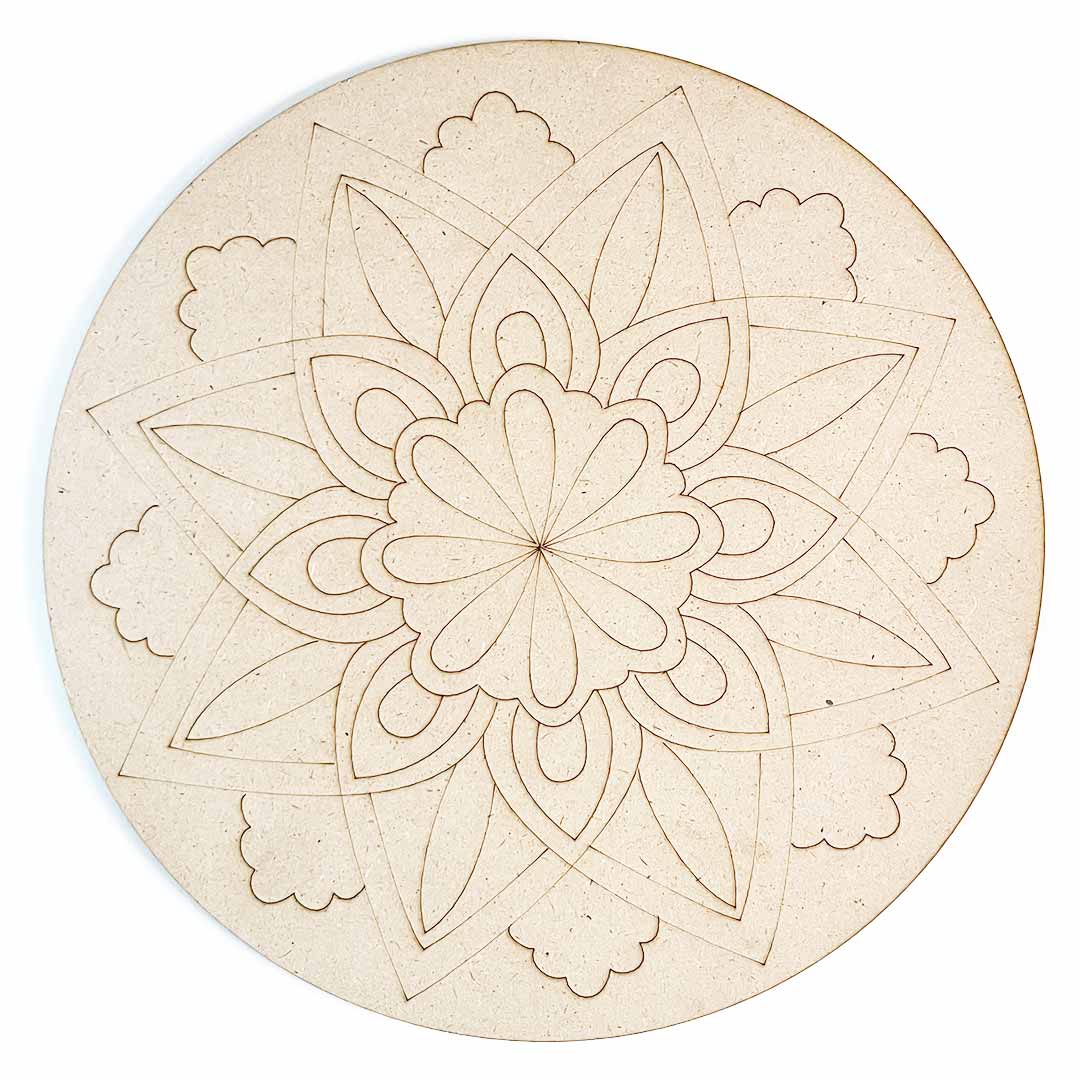 Mandala Design 6 MDF Engraved Base