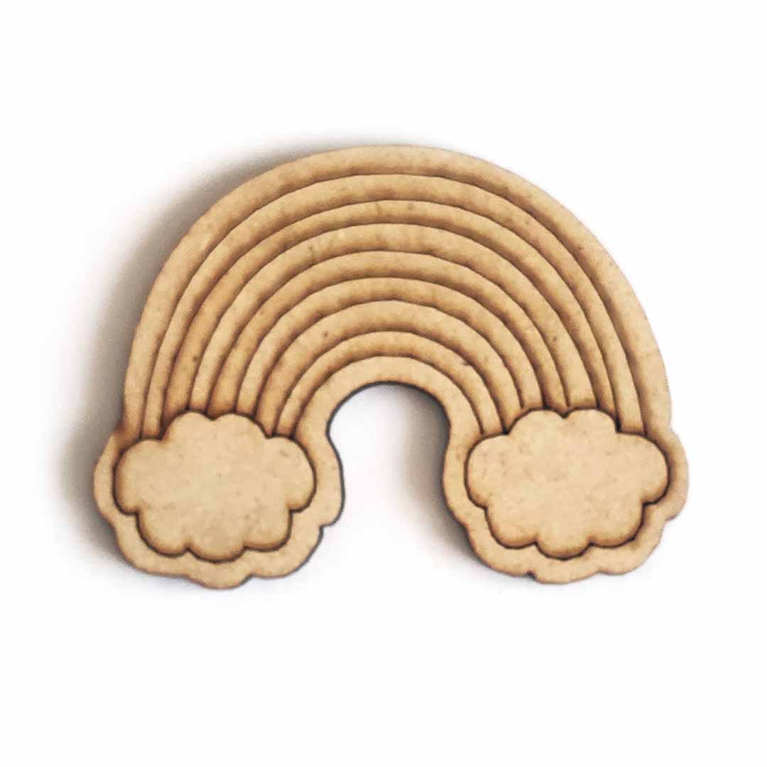 Rainbow With Cloud Shape Fridge Magnet