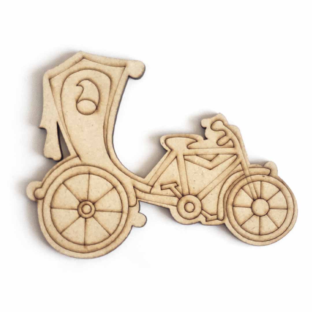 Rickshaw Shape Fridge Magnet