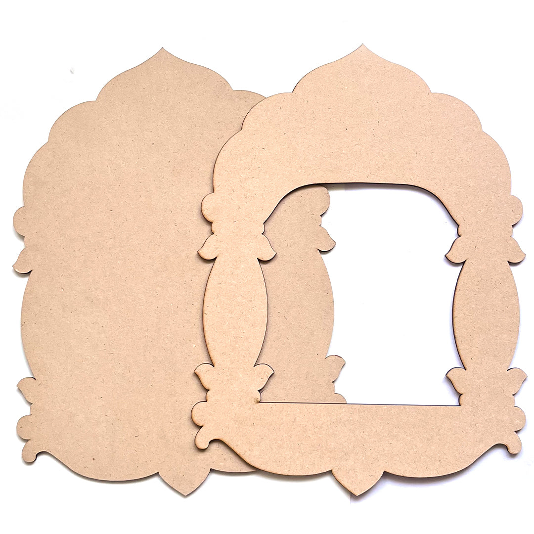 Jharokha Mdf Cutout for DIY Art And Craft, Wall Hanging Decorations, Festival Gift, Wedding Design No.12