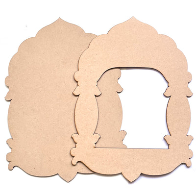 Jharokha Mdf Cutout for DIY Art And Craft, Wall Hanging Decorations, Festival Gift, Wedding Design No.12