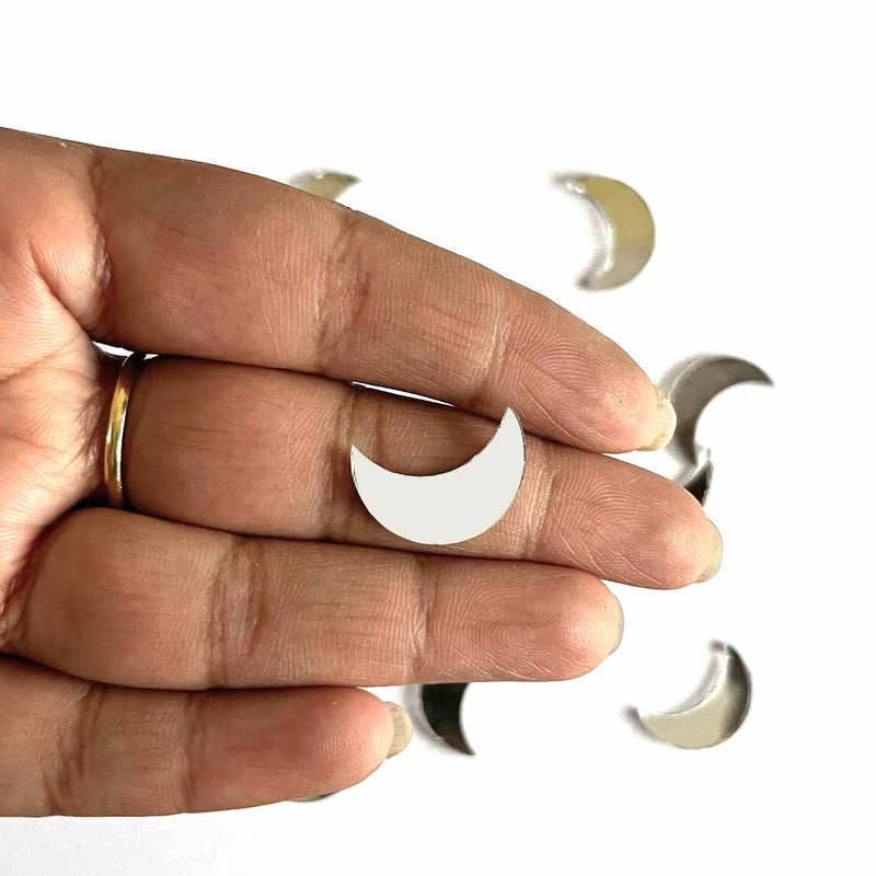 Moon Shape Mirror Pack Of 50Gram -20mm