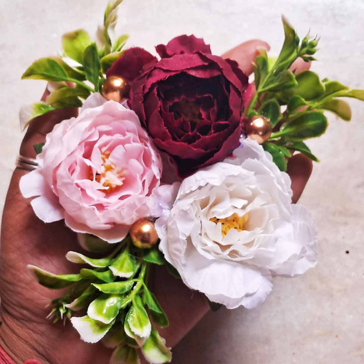 Faux Floral Arrangements | Silk Flower Bouquets | Artificial Bloom Collections | Decorative Flower Bunches |  Synthetic Floral Decor | Fake Flower Bouquets | Decorative Faux Flowers | Imitation Floral Bundles | Permanent Flower Arrangements | Flower Combination Bunch | Maroon Flower | baby Pink Flower | Flower Bunch 