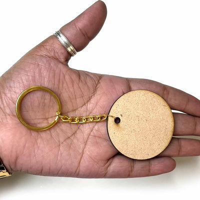 Handcrafted MDF Key Chains | Elegant Key Chains | Customizable Key Accessories | Stylish Key Holders | Durable MDF Key Rings | Personalized Key Chains | Unique Key Chain Designs | Lightweight Key Chains | Artistic Key Organizers | Premium Finish Key Chains | Circle Shape Key Chain | MDF Key Chain | Circle shape MDf Key Chain