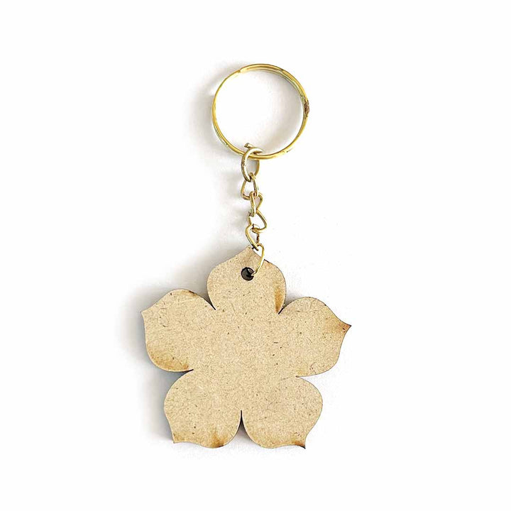 Flower Shape Key Chain | MDF Key Chain | Handcrafted MDF Key Chains | Elegant Key Chains | Customizable Key Accessories | Stylish Key Holders | Durable MDF Key Rings | Personalized Key Chains | Unique Key Chain Designs | Lightweight Key Chains | Artistic Key Organizers | Premium Finish Key Chains