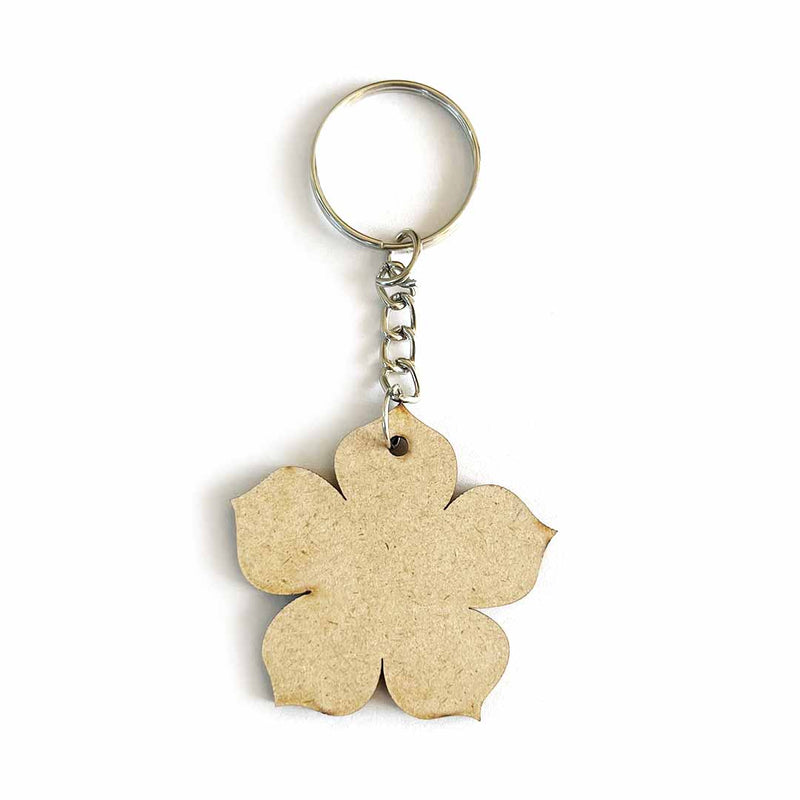 Flower Shape Key Chain | MDF Key Chain | Handcrafted MDF Key Chains | Elegant Key Chains | Customizable Key Accessories | Stylish Key Holders | Durable MDF Key Rings | Personalized Key Chains | Unique Key Chain Designs | Lightweight Key Chains | Artistic Key Organizers | Premium Finish Key Chains