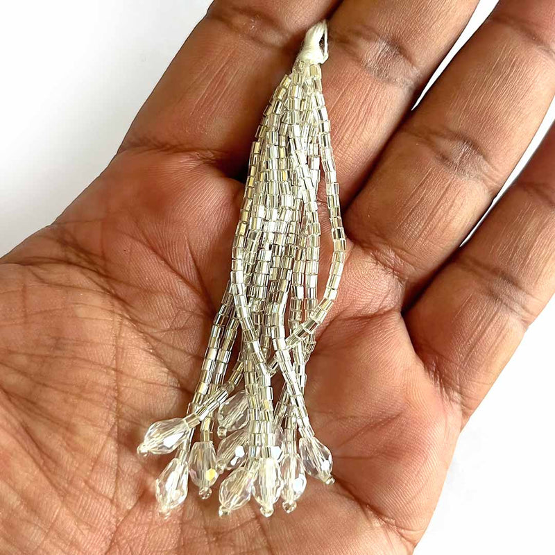 Silver Glass Beads | Beads | Tassels | Hanging  Tassels | Beads tassels |  Glass beads | Plastic beads | Wooden beads, Metal beads | Crystal beads | Ceramic beads | Seed beads | Gemstone beads | Acrylic beads | Pearl beads