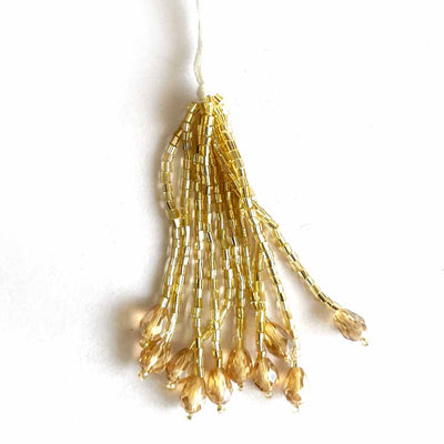 Gold Glass Beads tassels | Beads | Tassels | Hanging Tassels | Beads tassels | Glass beads | Plastic beads | Wooden beads, Metal beads | Crystal beads | Ceramic beads | Seed beads | Gemstone beads | Acrylic beads | Pearl beads