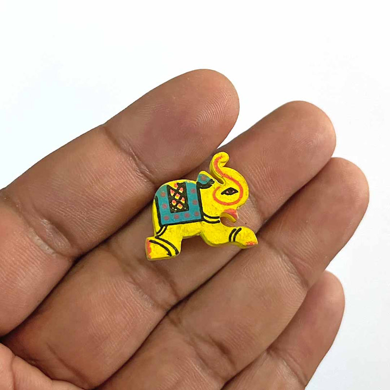 Yellow Color Wooden Elephant | Wooden Elephant | Multicolored Elephant | Wooden Art | Wooden craft | Wooden Work | Elephant | Wooden Small Elephant | handicraftproducts | woodwork | handicraft | kitchendecor | handicraftsofindia | woodworking | lehnga | saree | dupatta | suit | chunri | wedding | haldi | indianculture