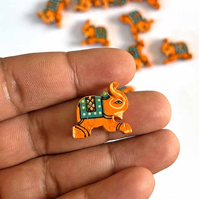 Ornge Color Wooden Elephant | Wooden Elephant | Multicolored Elephant | Wooden Art | Wooden craft | Wooden Work | Elephant | Wooden Small Elephant | handicraftproducts | woodwork | handicraft | kitchendecor | handicraftsofindia | woodworking | lehnga | saree | dupatta | suit | chunri | wedding | haldi | indianculture 