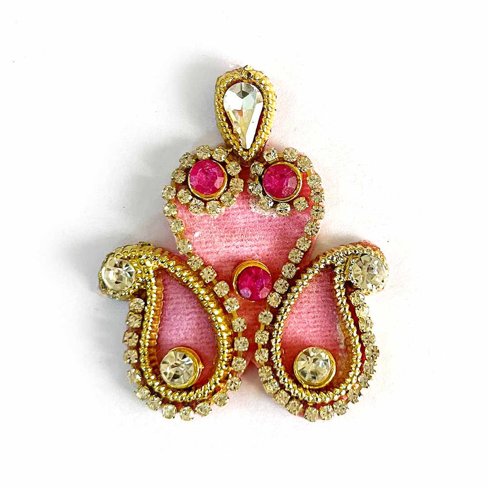 Booti | Baby Pink Booti | Pink color Booti | Ladoo Gopal Cloths | Shri Krishna Clothes | Festivel Decoration | Indian Art | Indian Craft | Decoration Items For Craft Making | festivel | Diwali Decoration | Booti Pack of 10 | Craft Near me | Art Shop Near Me | Adikala Craft Store