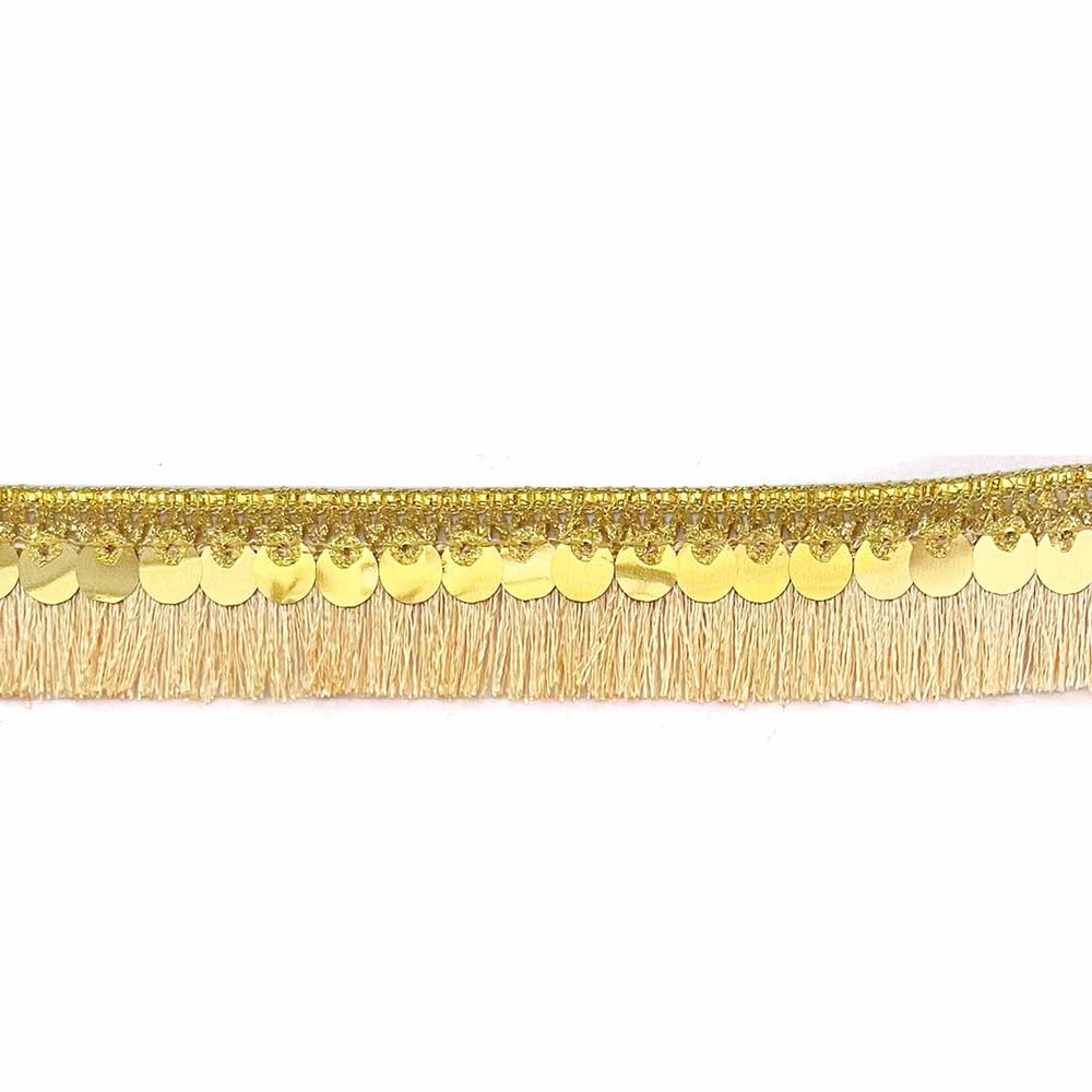 Peach Color Tassels Lace | Fringe Sequins Lace | Laces | Lace & Borders | women | jewellry | decor | home decoration | pichwai | welcome | padharosa | ramramsa | doorwell | premarked mdf | design | crochet | beads | art | craft | indianart