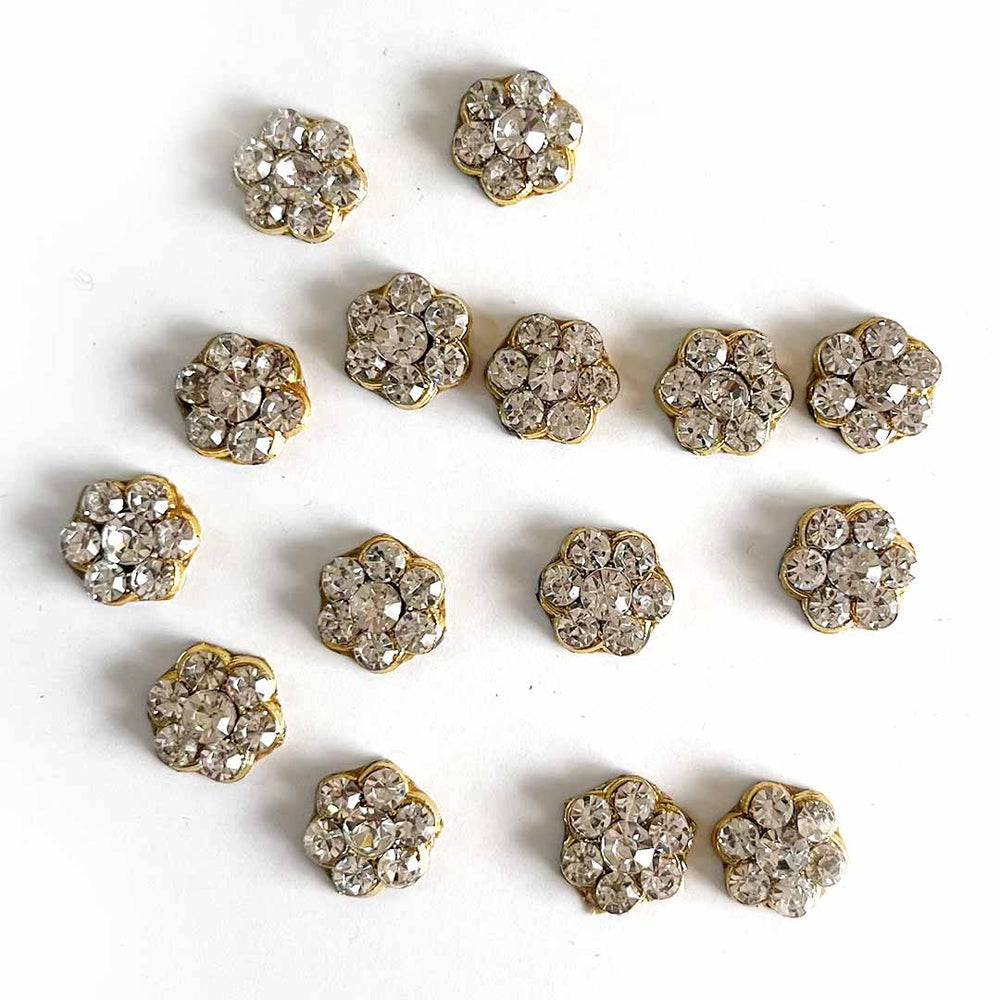 Natural Shape Booti | Kundan Flower Booti | Rhinestones Booti | Booti Pack of 10 | Craft Item | Craft Decoration | DIY Craft | Art | Craft | Amazing Design Booti | Laddu Gopal Clothes | God Clothes | DIY Artist | Art | Hobby Craft | Craft Shop Near Me | Adikala Craft Store | Adikala