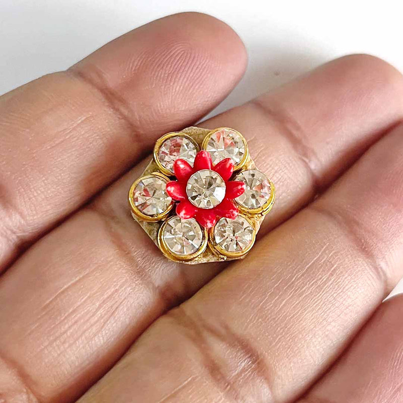 Small Size Booti | Flower Shape Booti | Booti Pack of 10 | God Cloths Item | Decoration | DIY | Craft | Crafting  |  Decorative Esentials | Pichwai Clothes Dsign | DIY Craft | Rhinestones Booti | Rhinestones | Decor | Home | temple Decoration | Art | Craft | Hobby Craft | Craft Shop Near Me | Adikala Craft Store | India | Adikala 