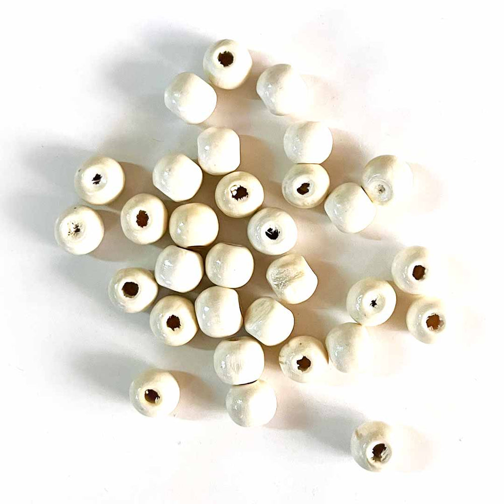 White color Beads | White Wooden Beads | Beads Size 1CM | Decorative Item | Crafting Product | Wooden Craft | Art Craft | Hobby | Decoration Essentials | Beatiful White Color Beads | Hanging Beads | Craft Shop Near Me | Adikala | Adikala Craft Store