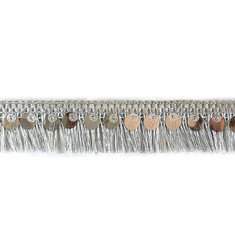 Silver Color Tassels | Craft Making Tassels | Lace For Saree Design | Lace For Suit Design | Lace For Gown Design | Lace For Decoration | Fringe Lace | Fringe Lace Tassels | Craft | Art | Adikala Craft Store | Adikala