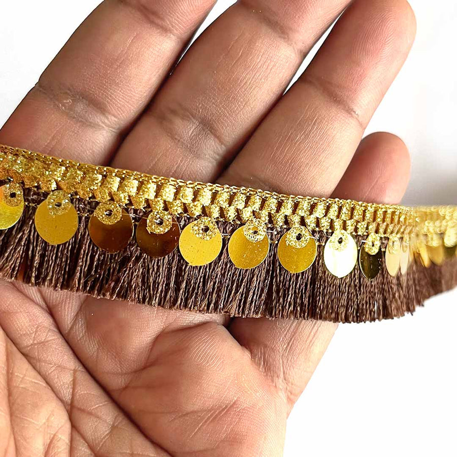 Coffee Color tassels | Tassels Laces For Decor | Lace For Saree Design | Lace For Suit Design | Lace For Gown Design | Lace For Decoration | Fringe Lace | Fringe Lace Tassels | Craft | Art | Adikala Craft Store | Adikala