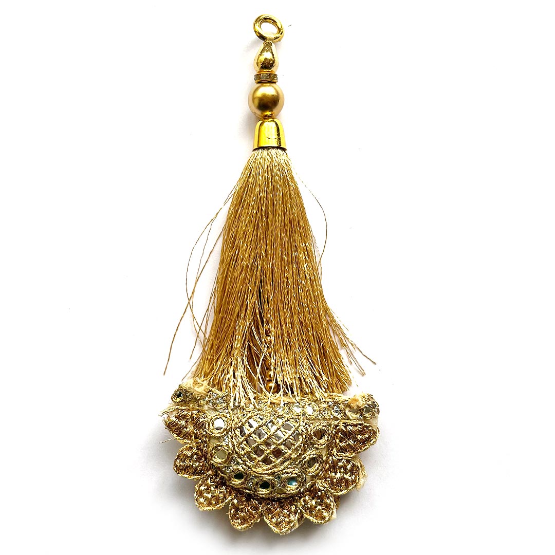 Golden Color Tassel Set Of 2