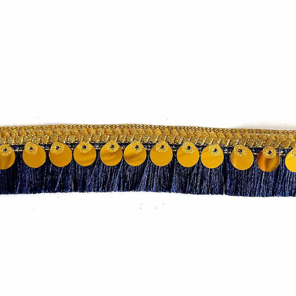 Navy Blue  Color Lace | Tassel Lace Borders | Tassels Lace & Borders | Craft Making Tassels | Decorative Lace | Saree Making Lace | Dress Making Lace | Craft Essentials | Amazing Art And Craft | Hobby Craft | Adikala Craft Store | Adikala