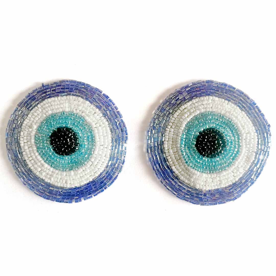 Blue Color Katdana | katdana Bandhanwar | Katdana Round Evil Eye | Booti Pack | Decorative Booti | Craft Making Product | Craft | Art | Craft making Booti  | Evil Eye | Eye Eye Booti | Booti | Decoration Essentials | Decorative Crafting Product 