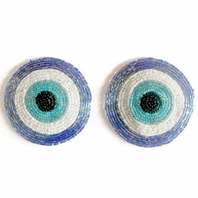 Blue Color Katdana | katdana Bandhanwar | Katdana Round Evil Eye | Booti Pack | Decorative Booti | Craft Making Product | Craft | Art | Craft making Booti  | Evil Eye | Eye Eye Booti | Booti | Decoration Essentials | Decorative Crafting Product 